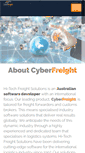Mobile Screenshot of cyberfreight.com.au